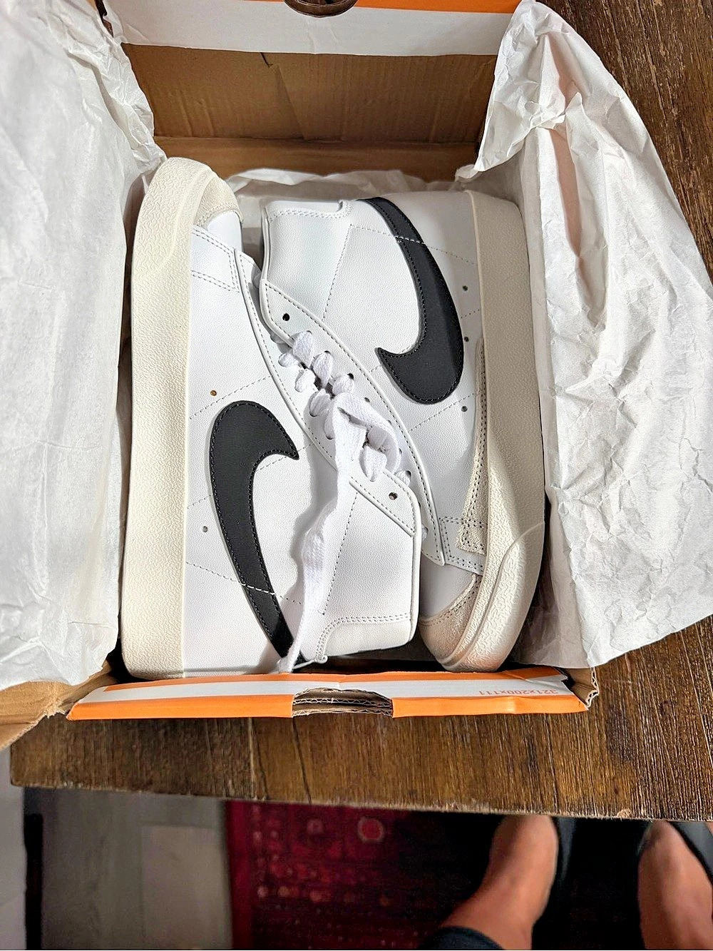 Nike Blazer Mid '77 Vintage White Black Sneakers White & Black US 4